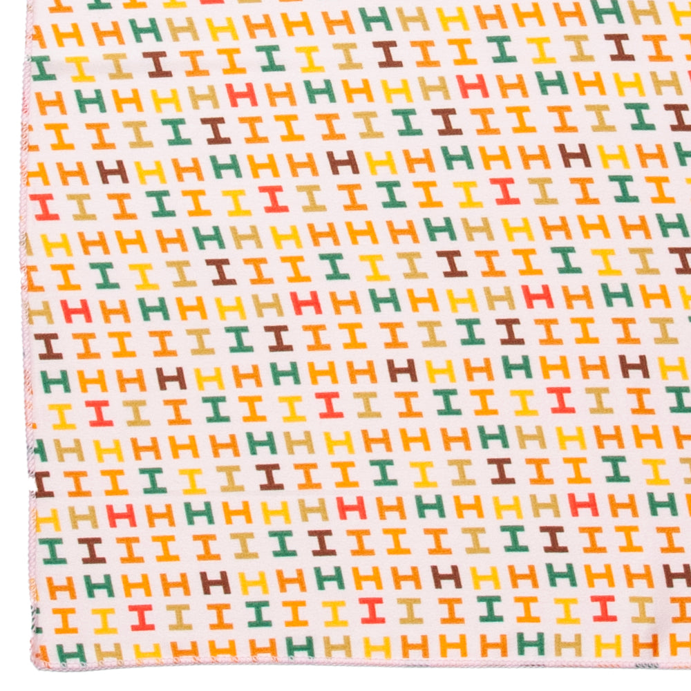 851036 Skjerf, Lite skjerf 50x50 cm mini H-print - rosa