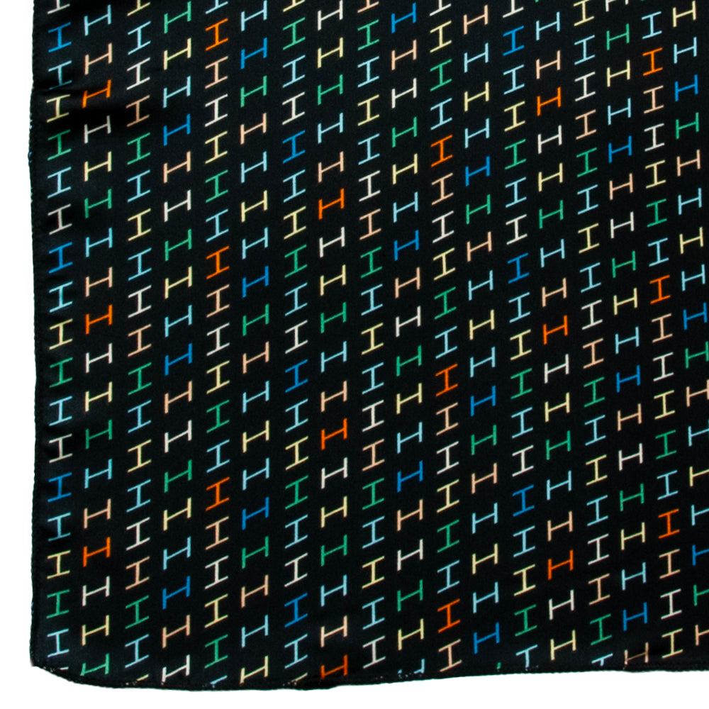 851041 Skjerf, Lite skjerf 50x50 cm mini H-print - marine