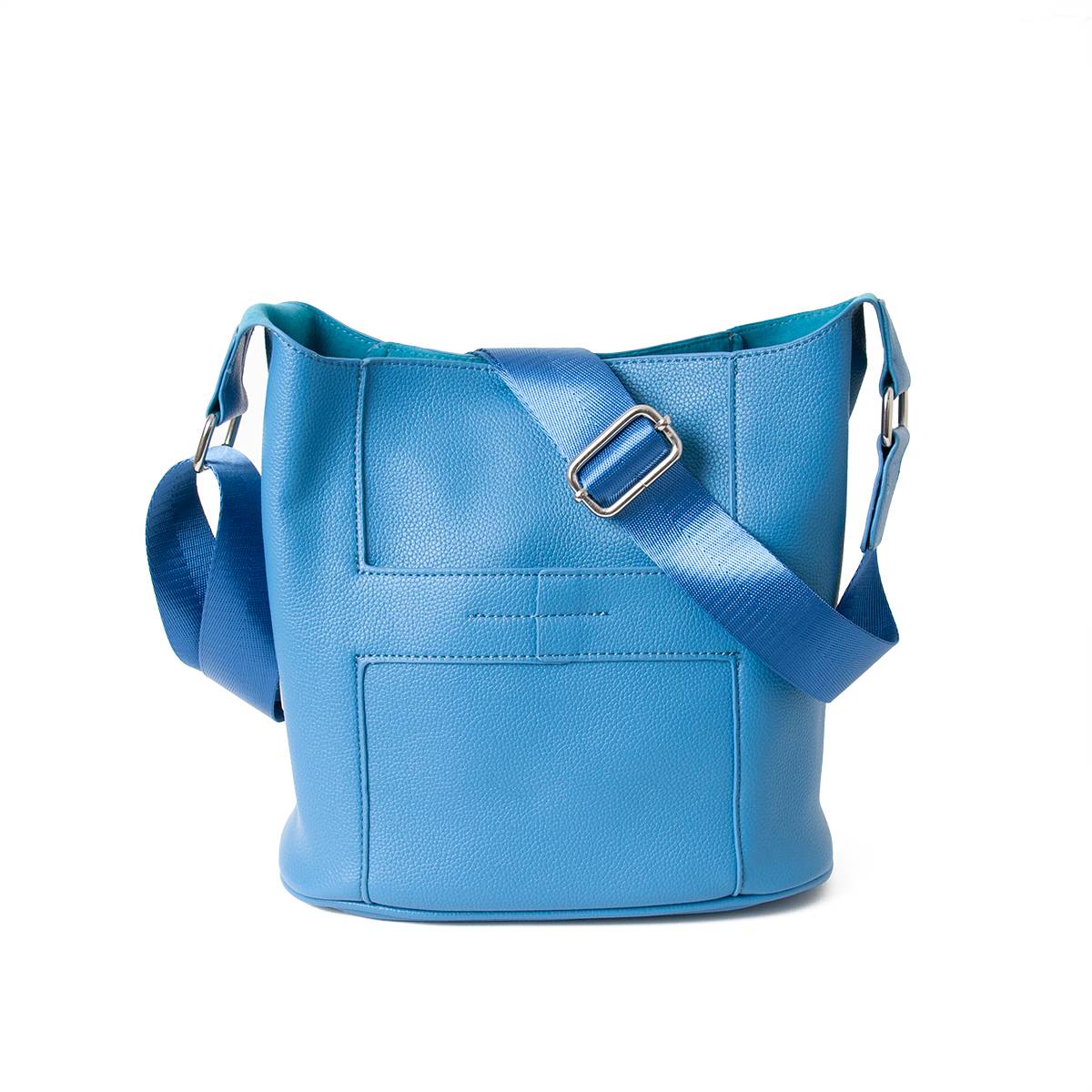 Bag ANNA small crossbody bag grain blue - Main Image