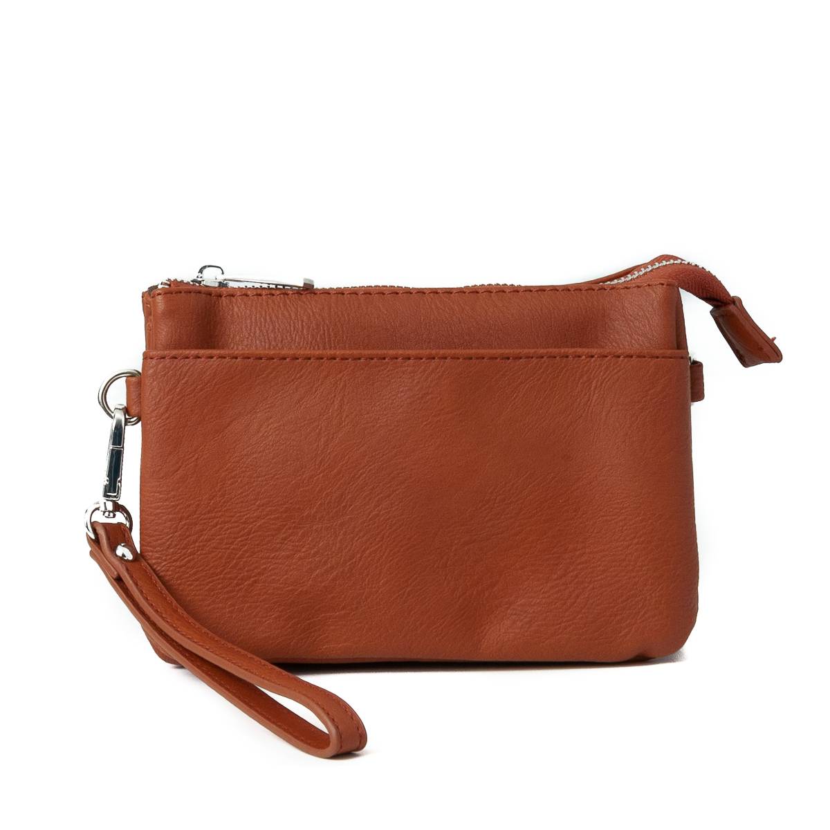 Dark orange clutch bag sale