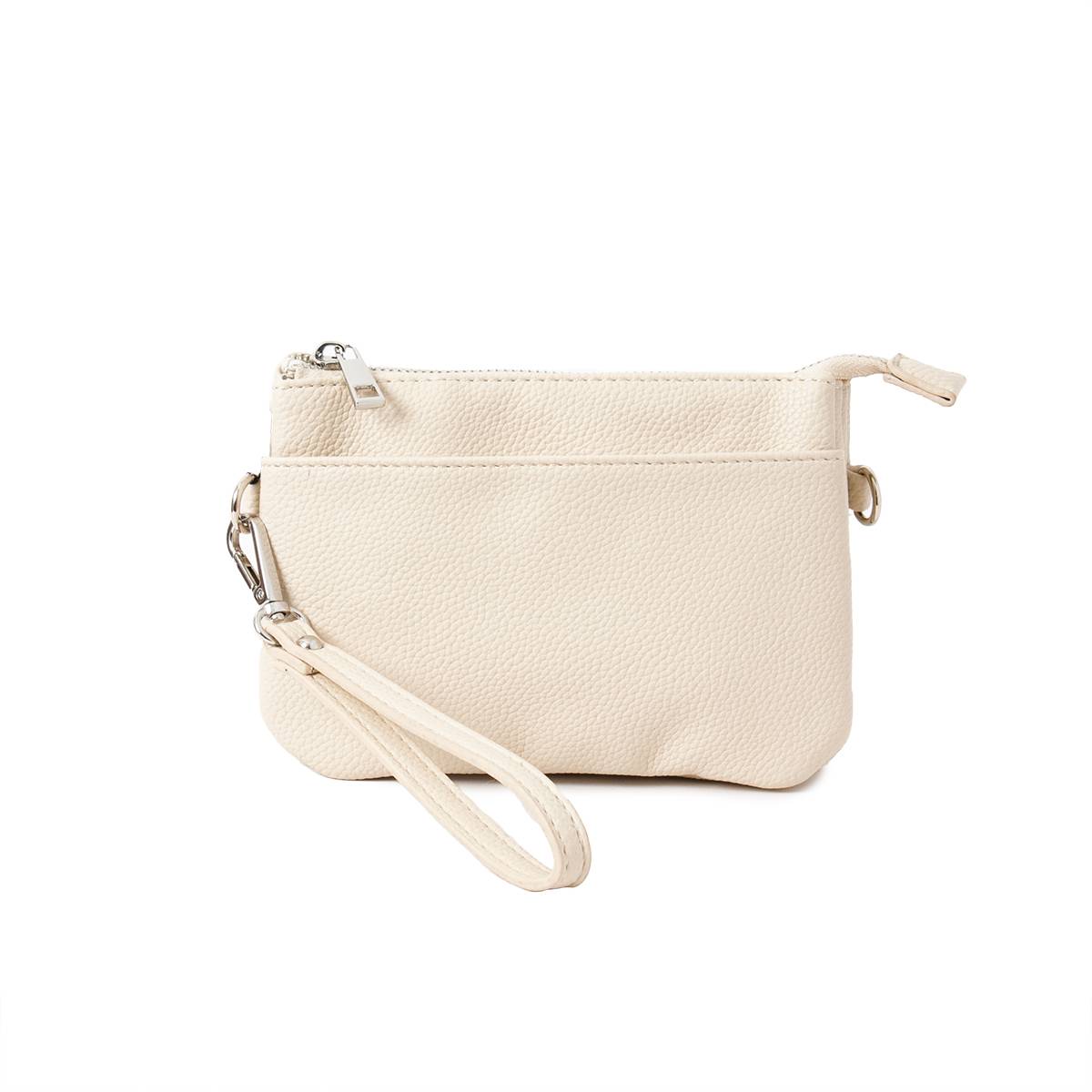 Bag ANNA clutch light beige