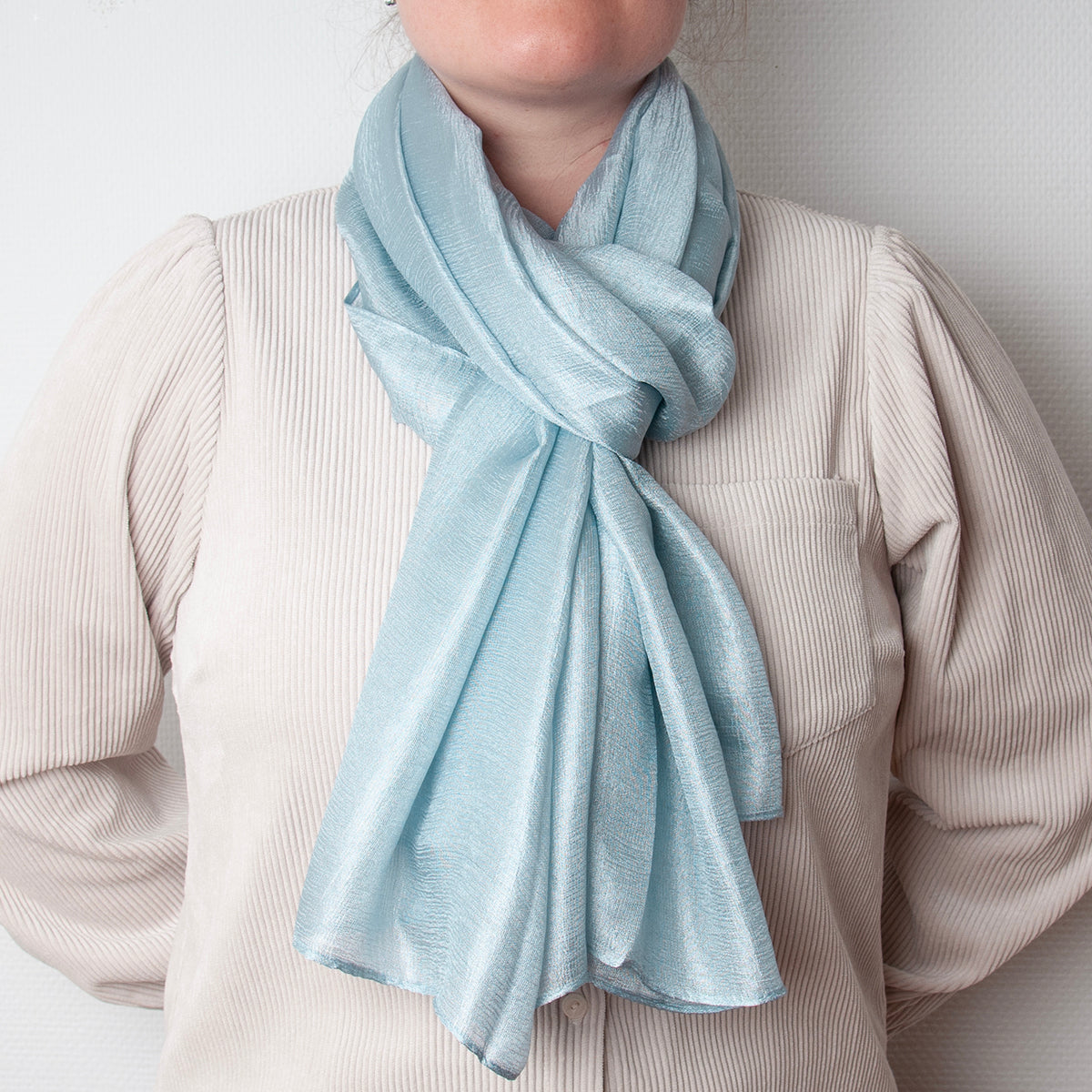 Scarf party - light blue