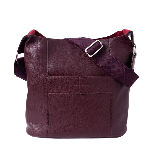 662421 Veske ANNA stor crossveske - burgunder