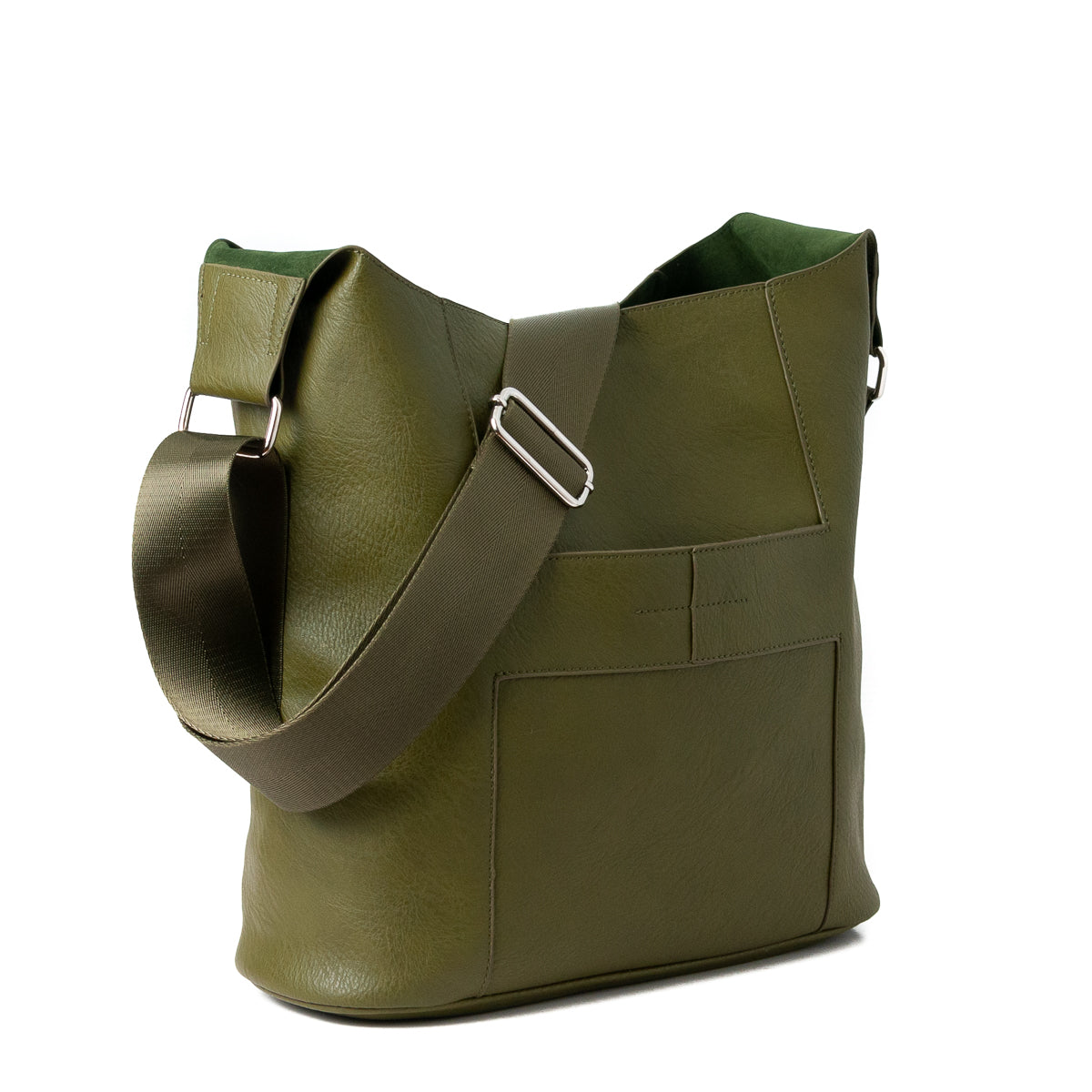 662451 Veske ANNA stor crossveske - ny olivengrønn