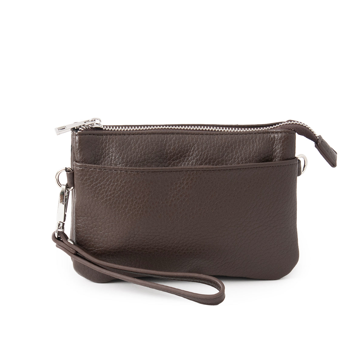 Bag ANNA clutch - new dark brown