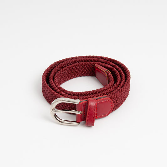 Belt (6 pcs) elastic belt - burgundy