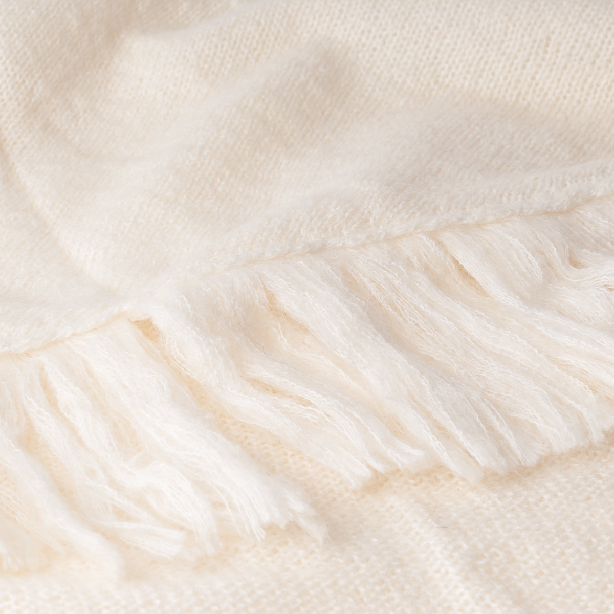 704603 Klær ELLEN stort mykt strikket sjal - offwhite