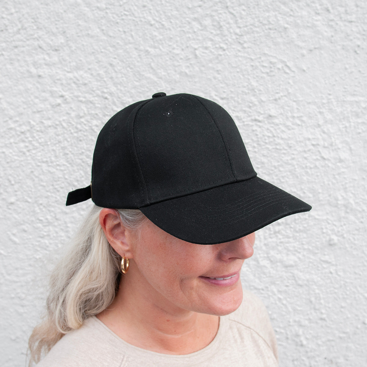 754101 Lue, caps bomull - svart