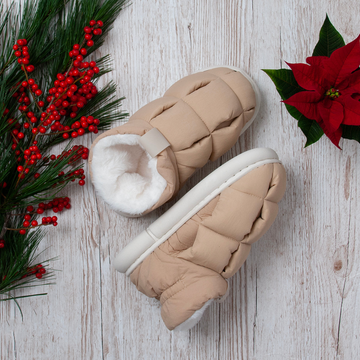 Shoes (12 pairs) SLIPPER high - beige