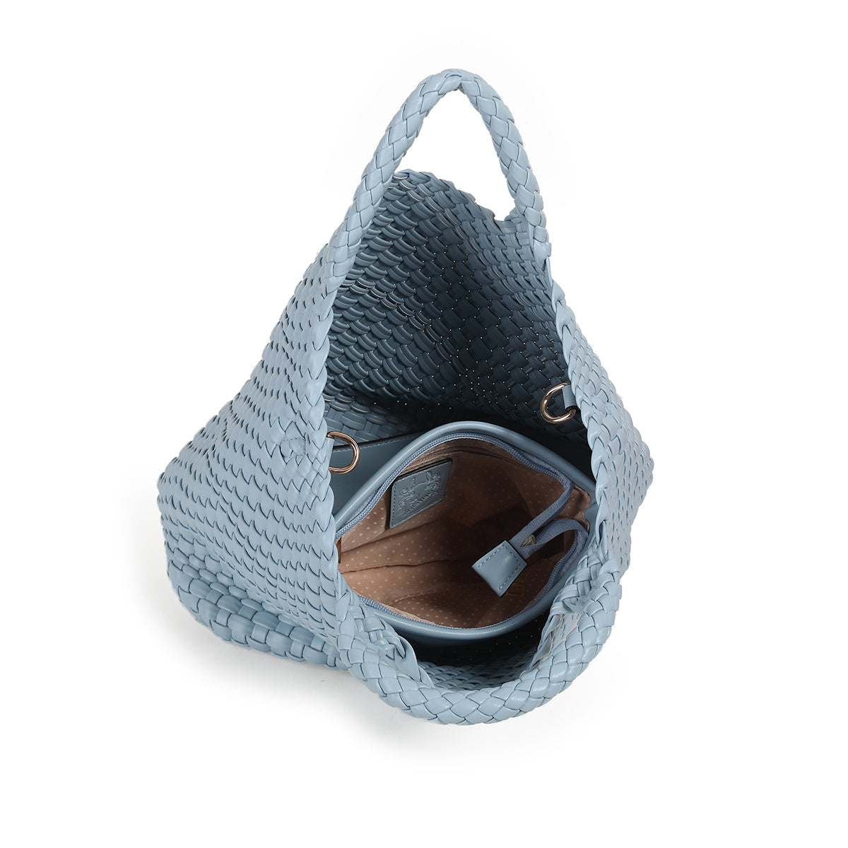 785046 Veske BILLIE Håndveske flettet - lys blå