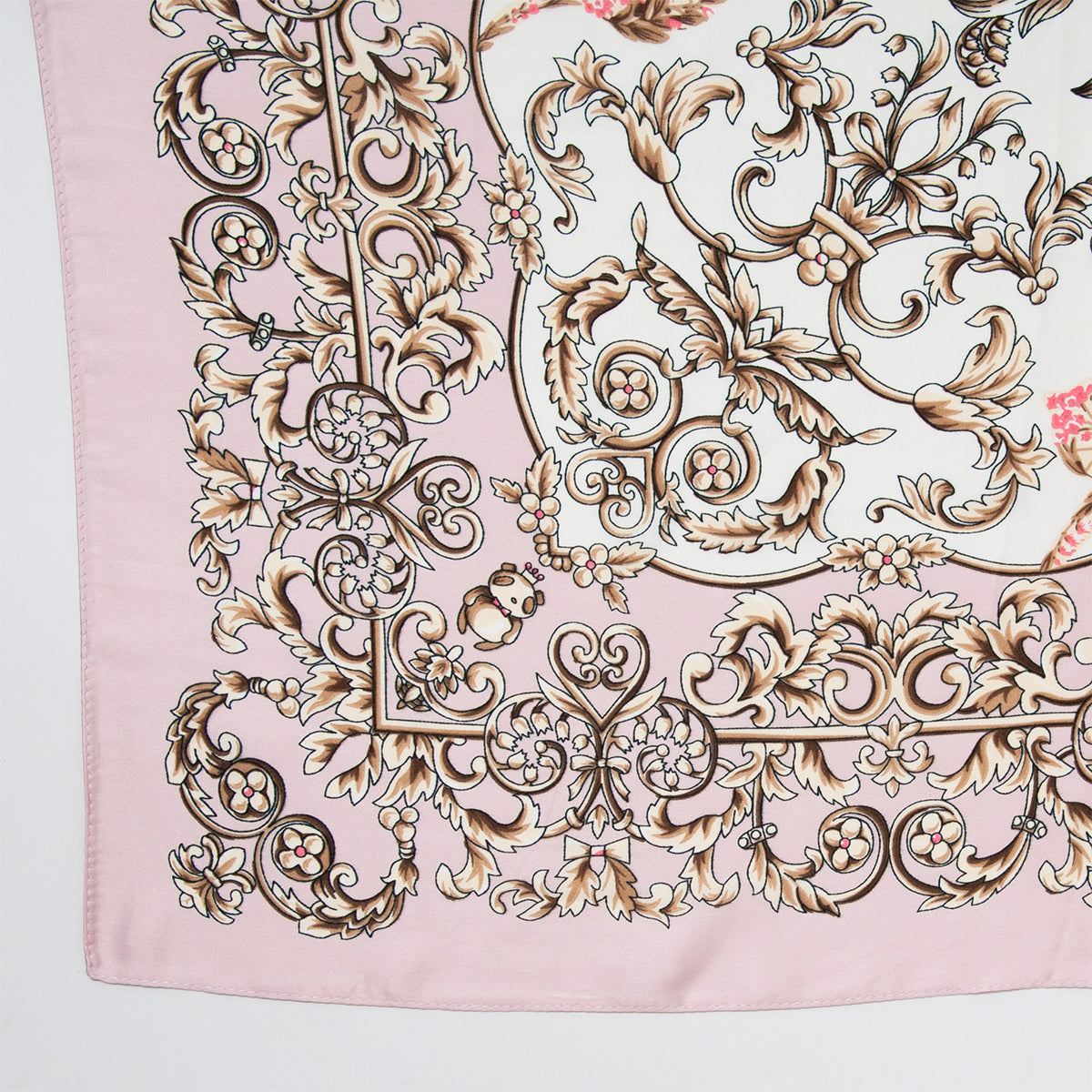 791136 Skjerf, Lite skjerf royal print - lys rosa