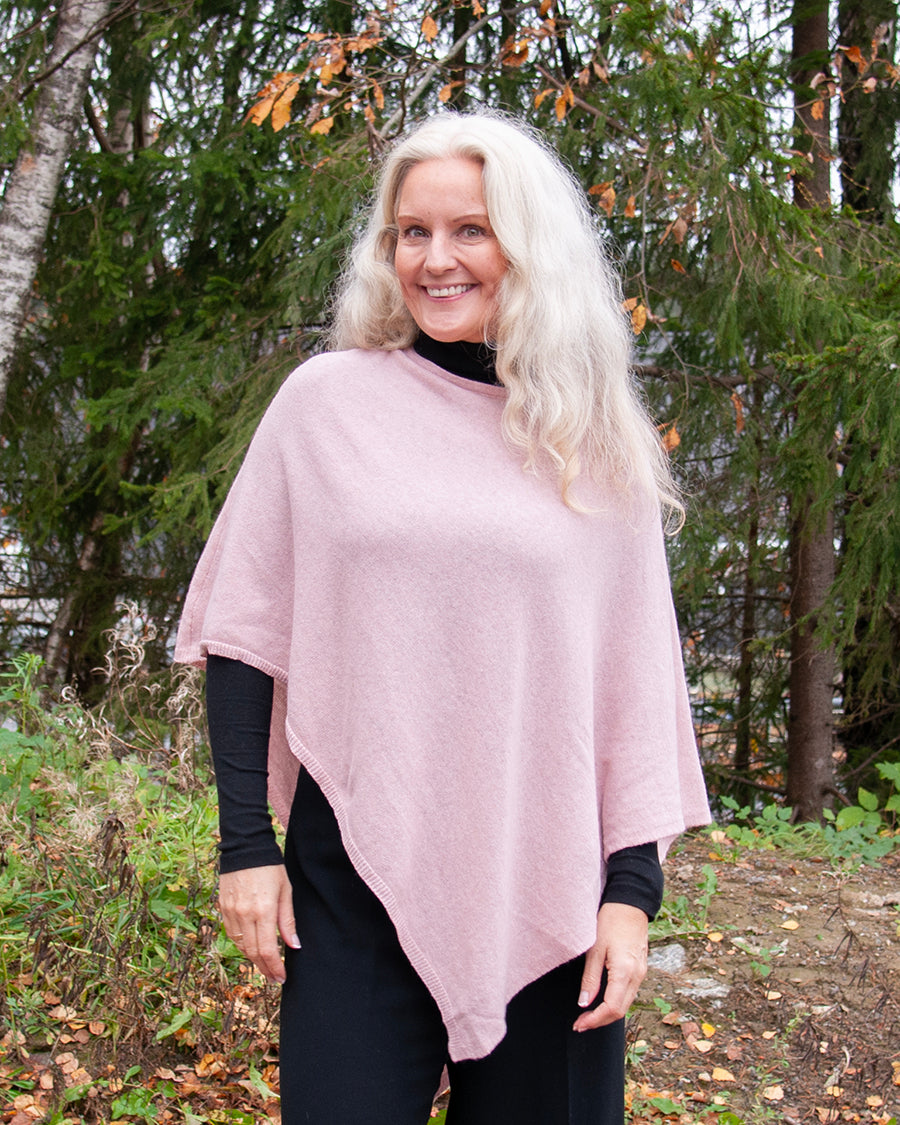 Poncho Eco Kashmir 1380/1381 - light pink