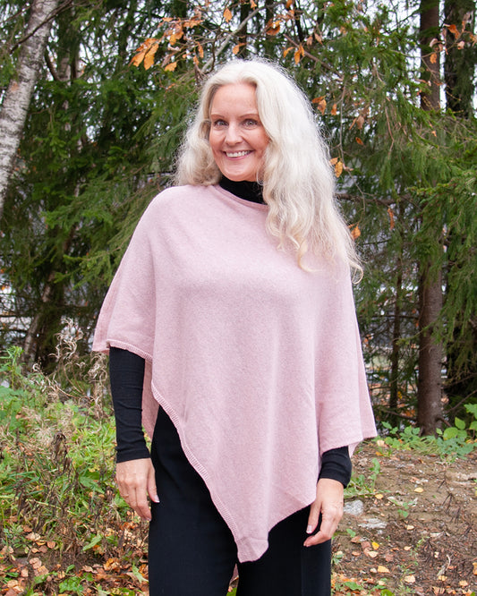 804436 Poncho Eco Kashmir 1380/1381 - lys rosa