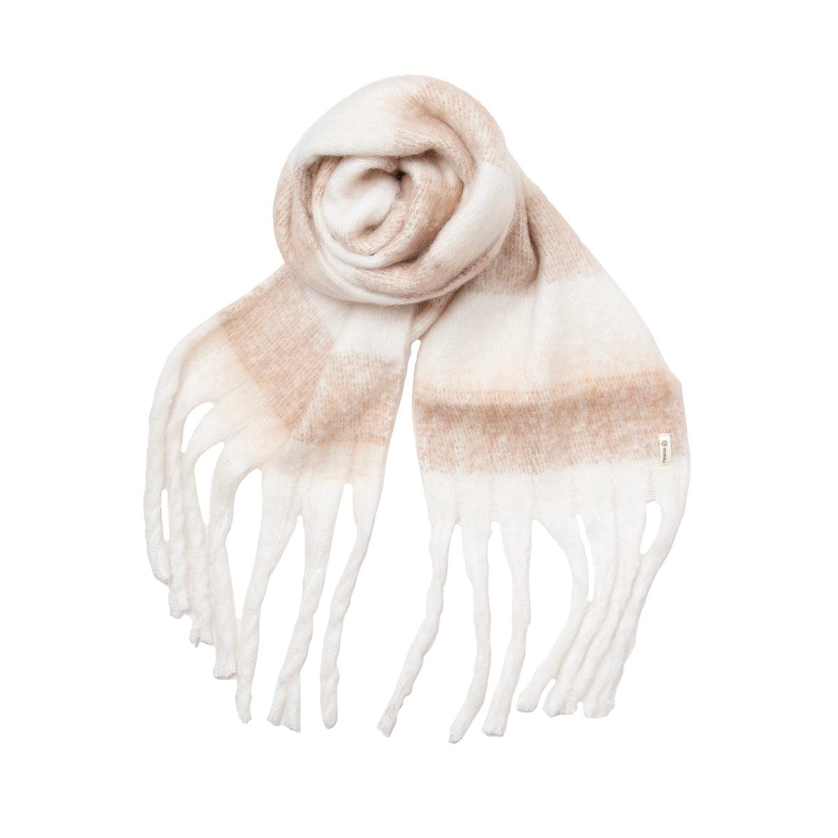 Slim fluffy scarf TS15803 - beige