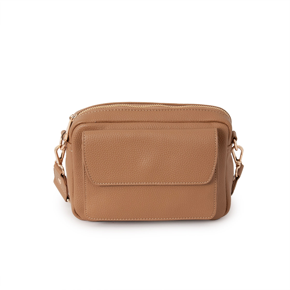 815215 Veske DALLAS Clutch med frontlomme - cognac