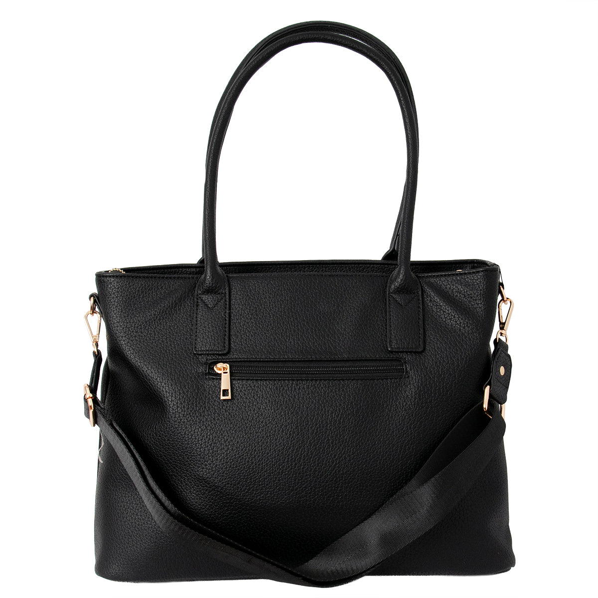 815301 Veske DENVER Shopper med frontlommer - svart
