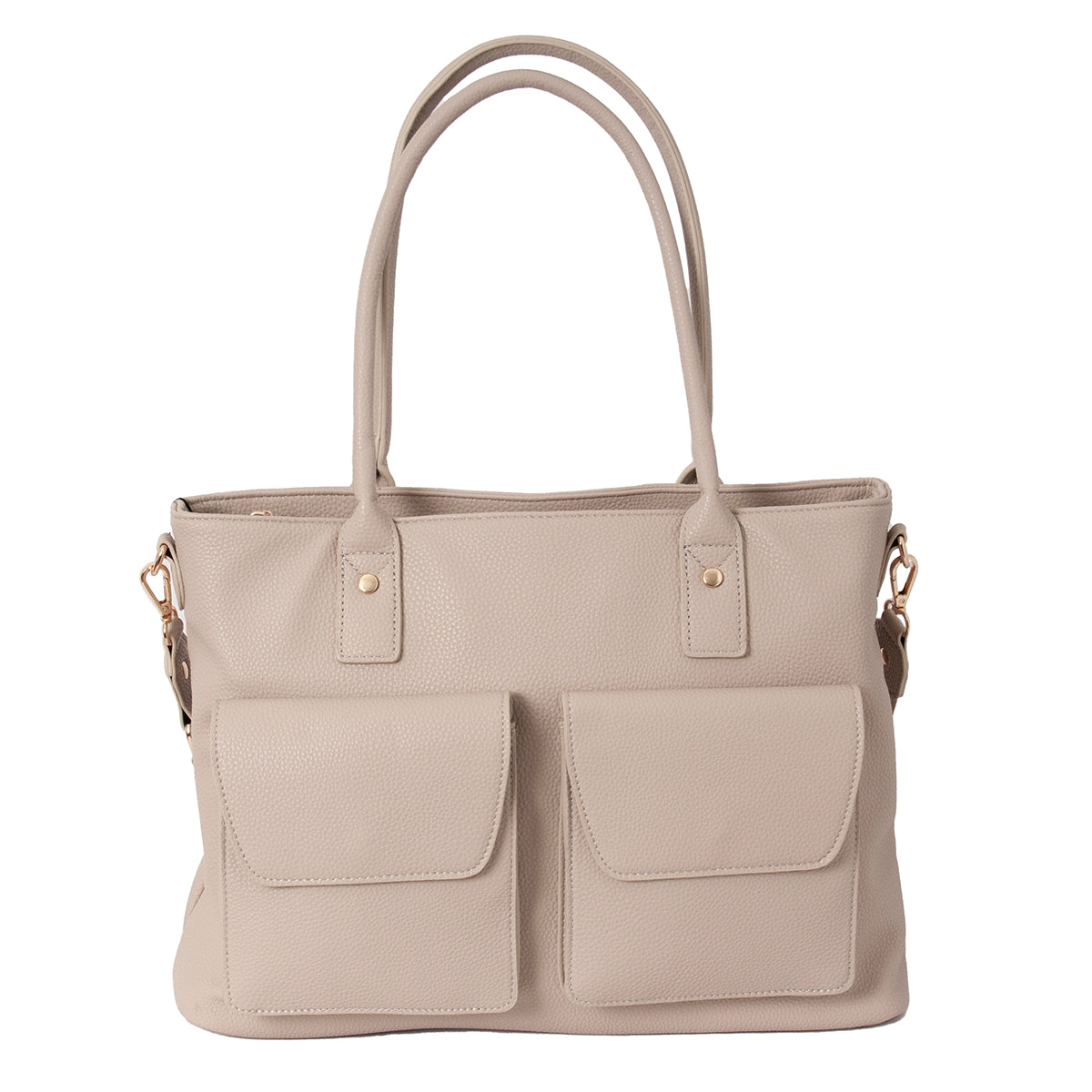 Bag DENVER Shopper with front pockets - beige