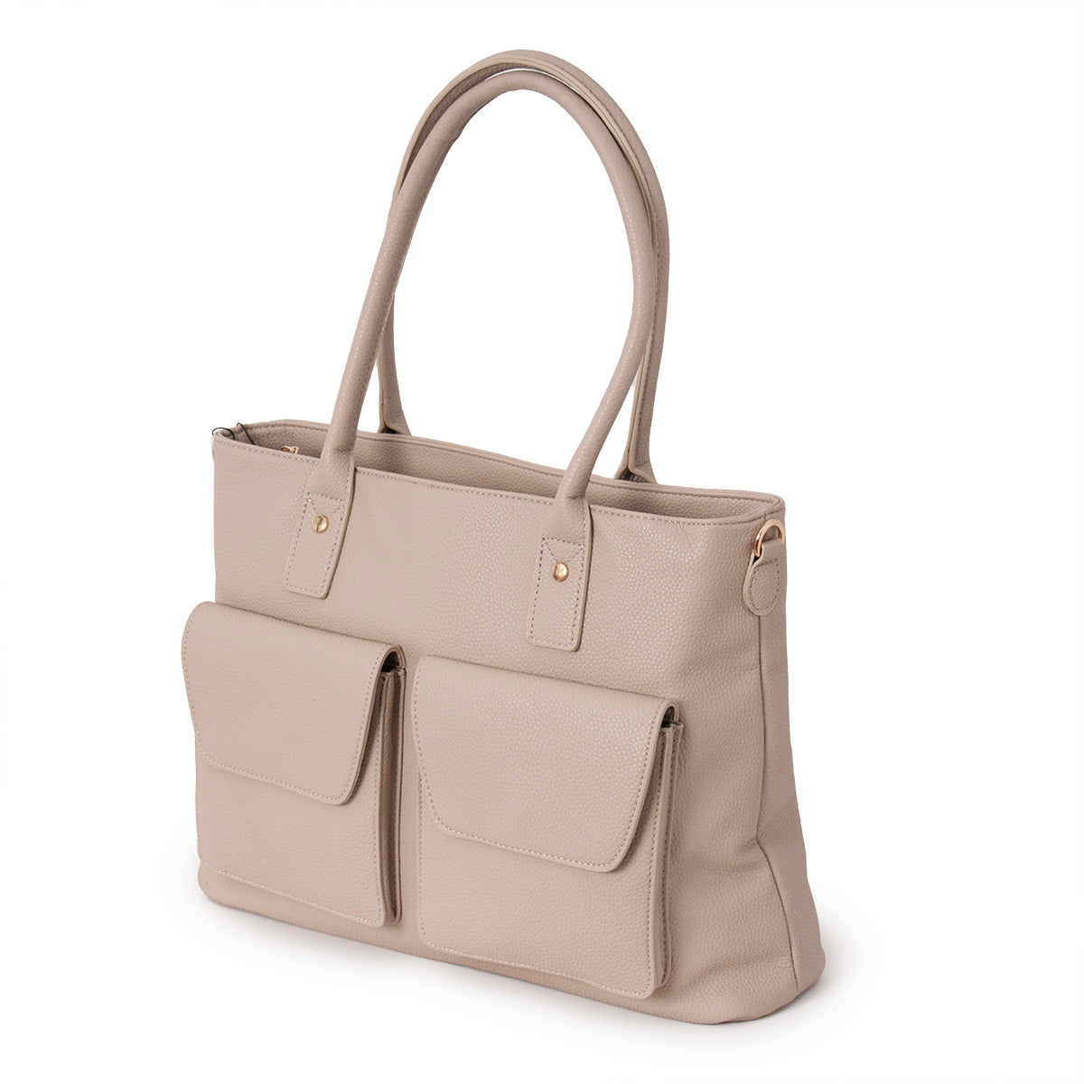 815305 Veske DENVER Shopper med frontlommer - beige