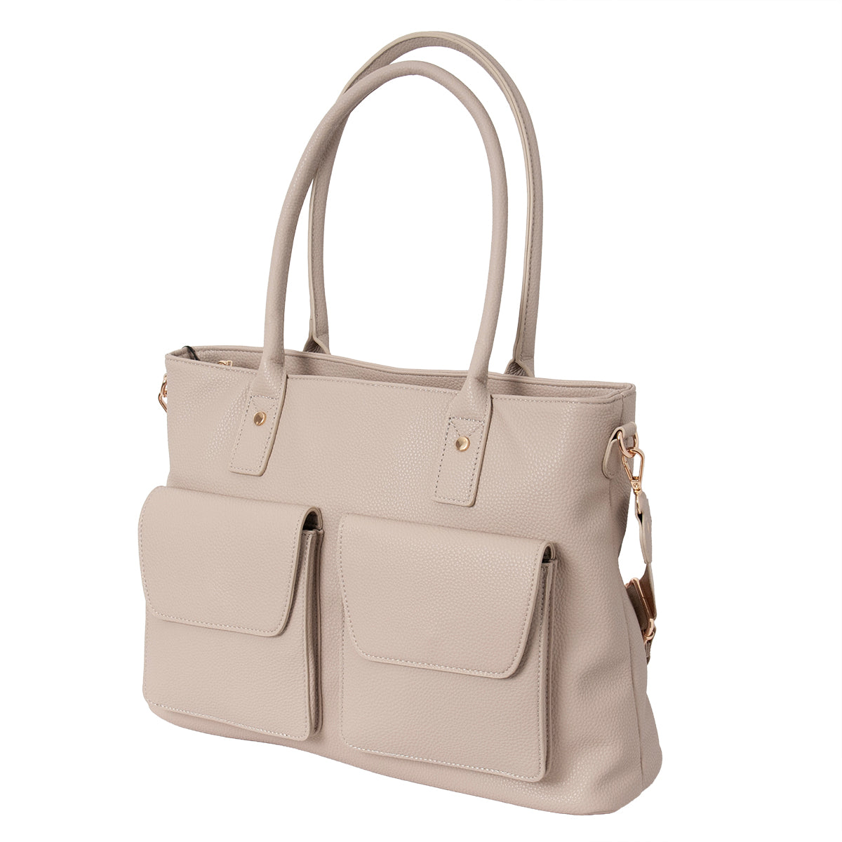 Bag DENVER Shopper with front pockets - beige