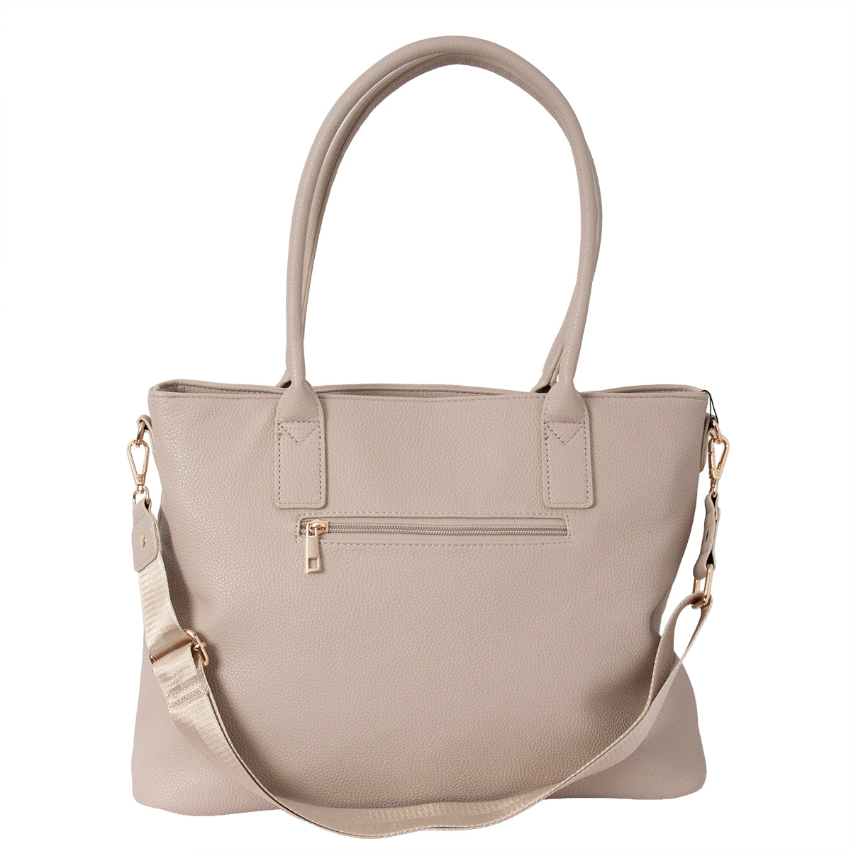 Bag DENVER Shopper with front pockets - beige