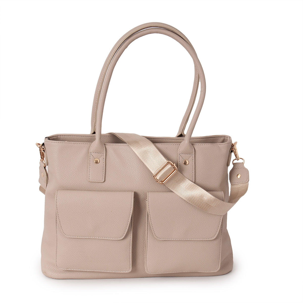 815305 Veske DENVER Shopper med frontlommer - beige