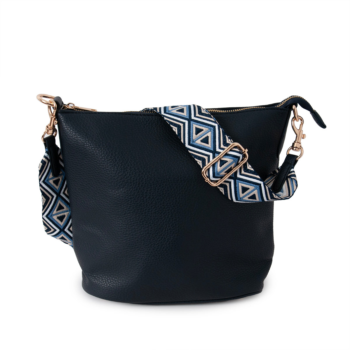 Bag DANA Cross bag with patterned strap - navy