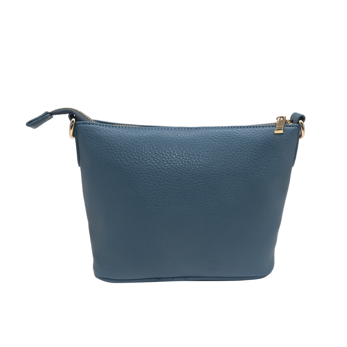 Bag DAVIS Small cross bag with patterned strap - jeans blue