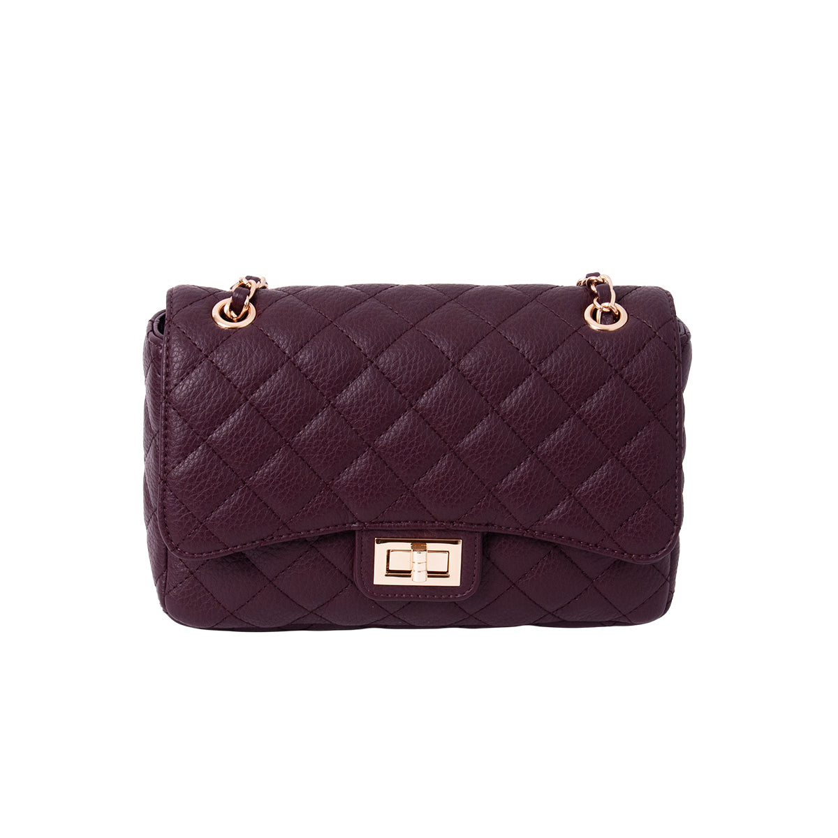 816421 Vesker, DAISY stor clutch - burgunder