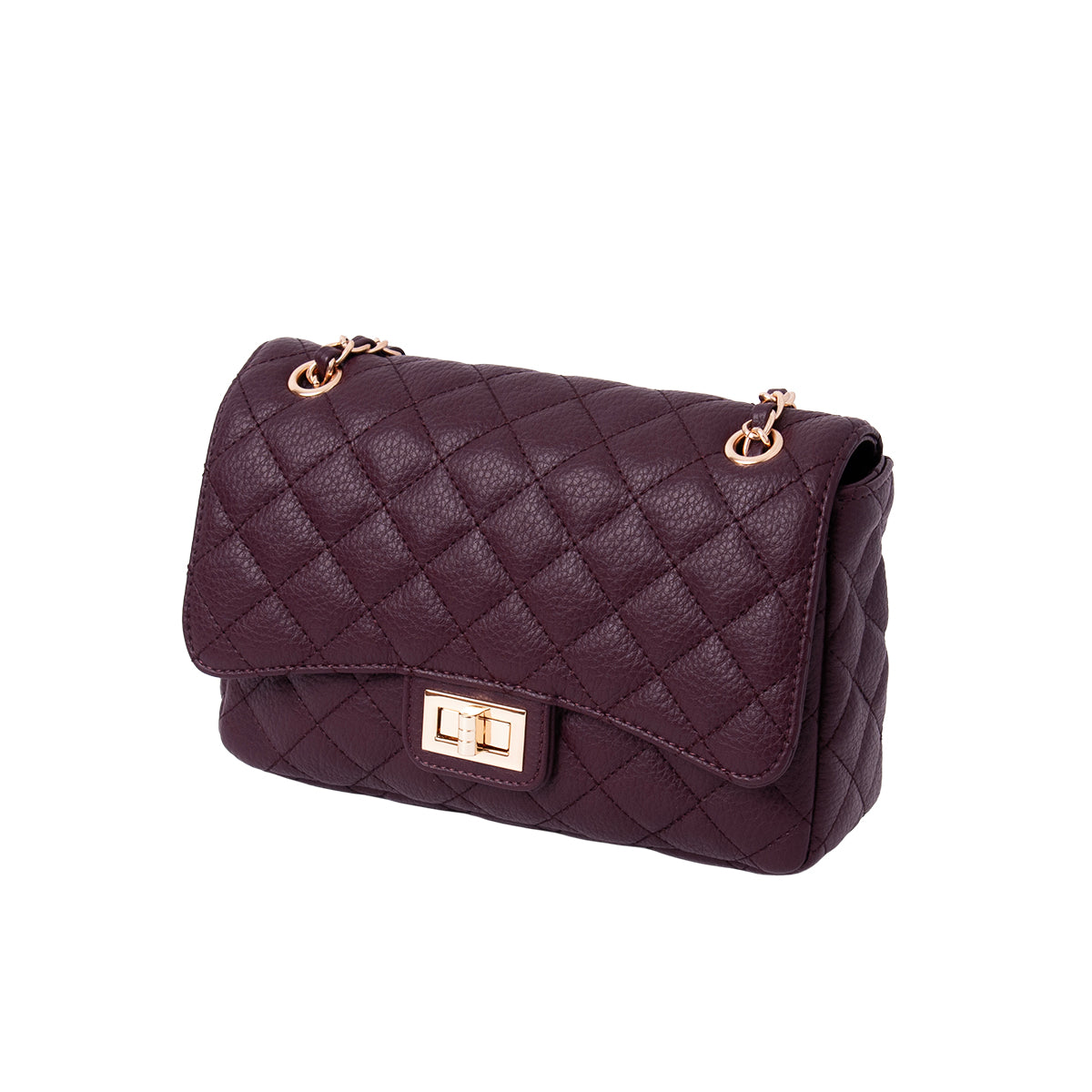 816421 Vesker, DAISY stor clutch - burgunder