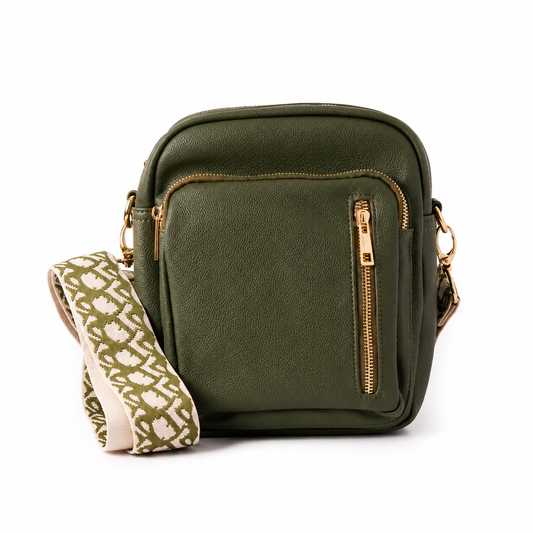 816950 Veske DINA Stor Citybag - olivengrønn
