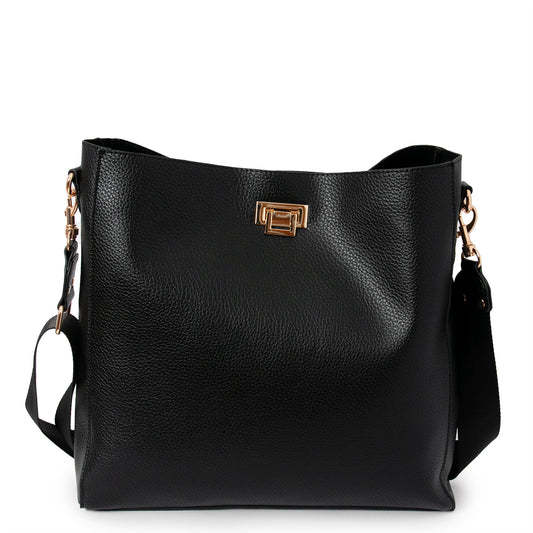 Bag DAYTON Cross bag with clip lock - black