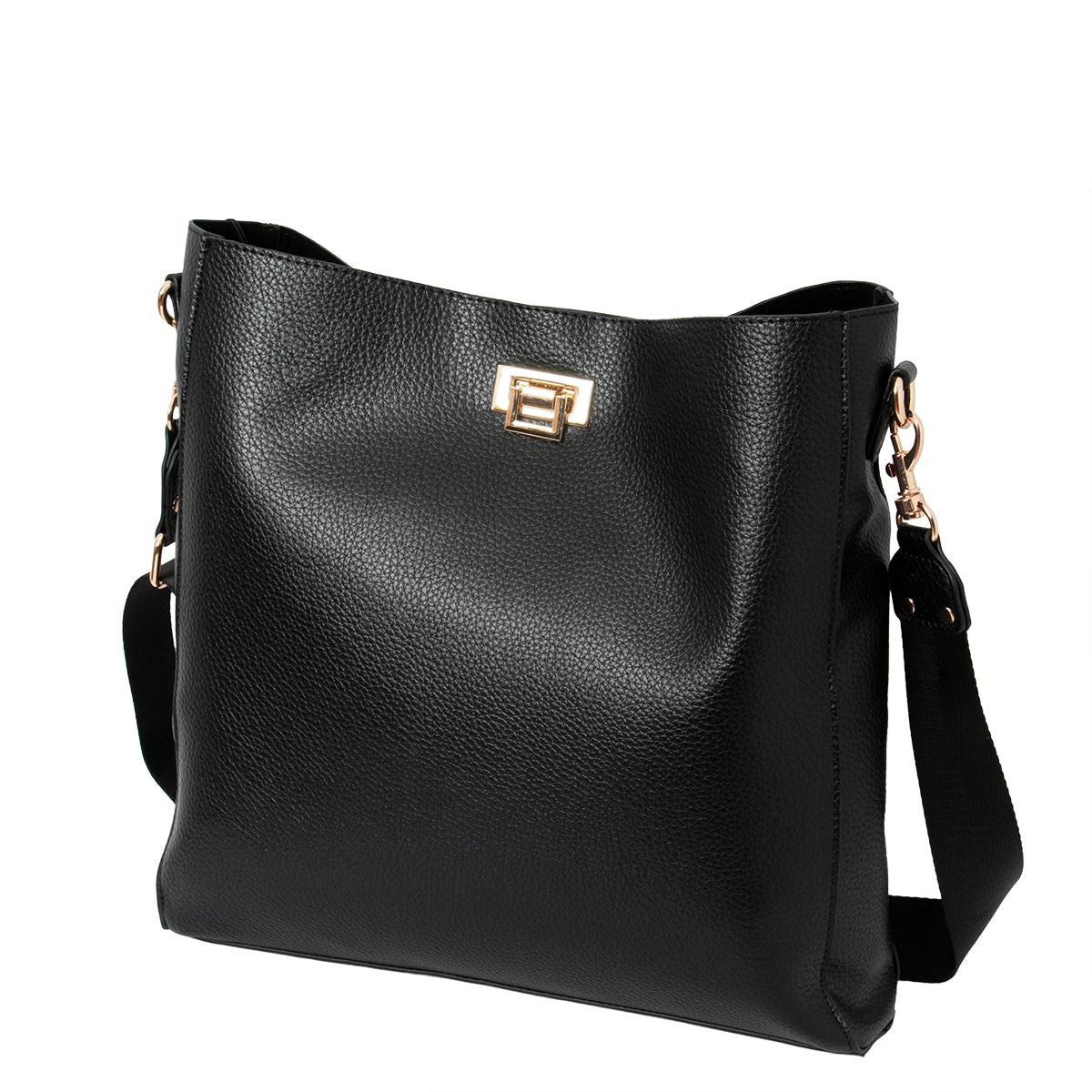 Bag DAYTON Cross bag with clip lock - black