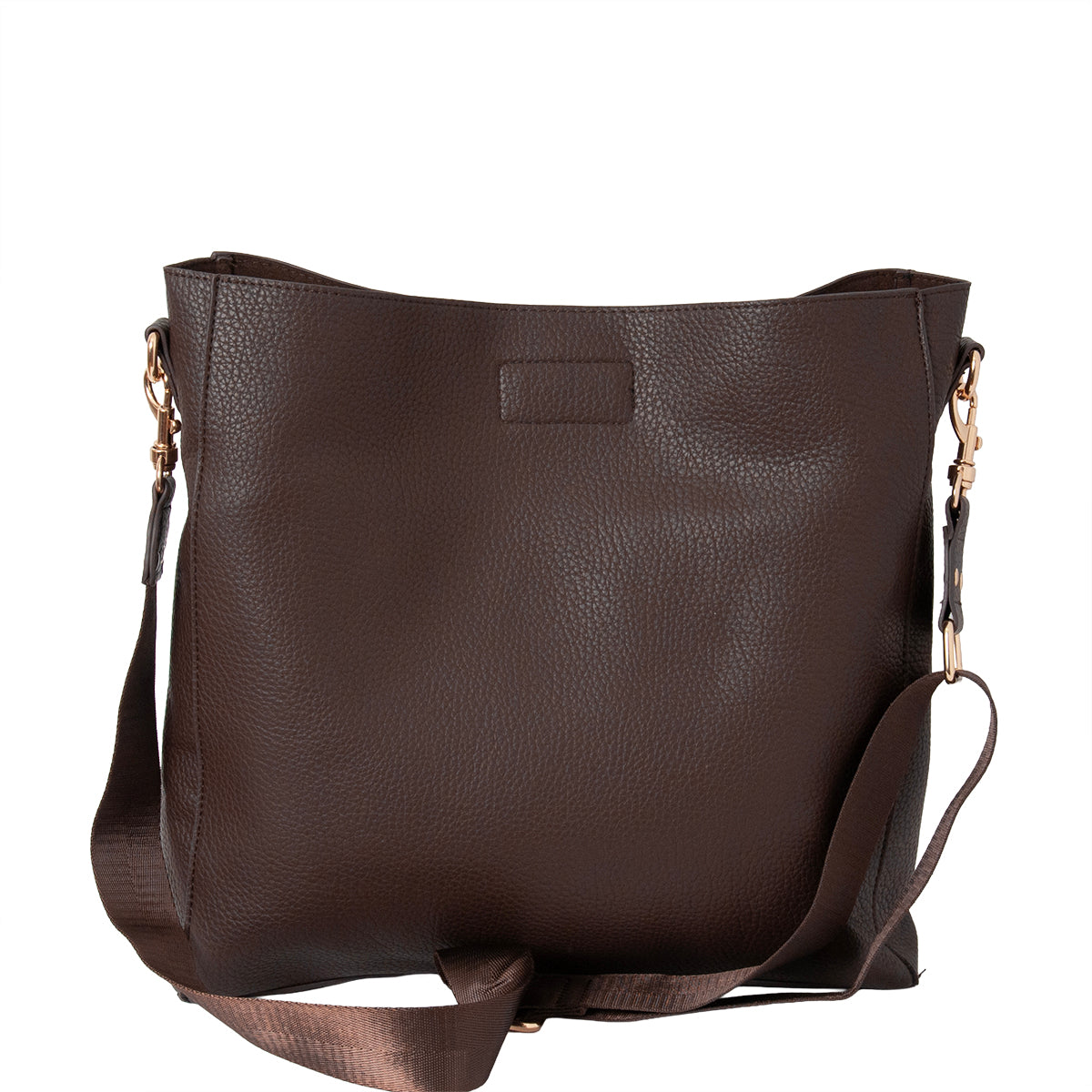 Bag DAYTON Cross bag with clip lock - brown