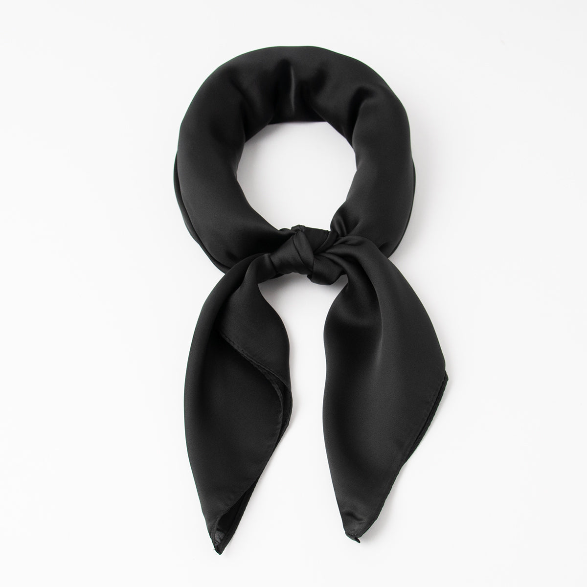 Scarf, Small plain scarf - black