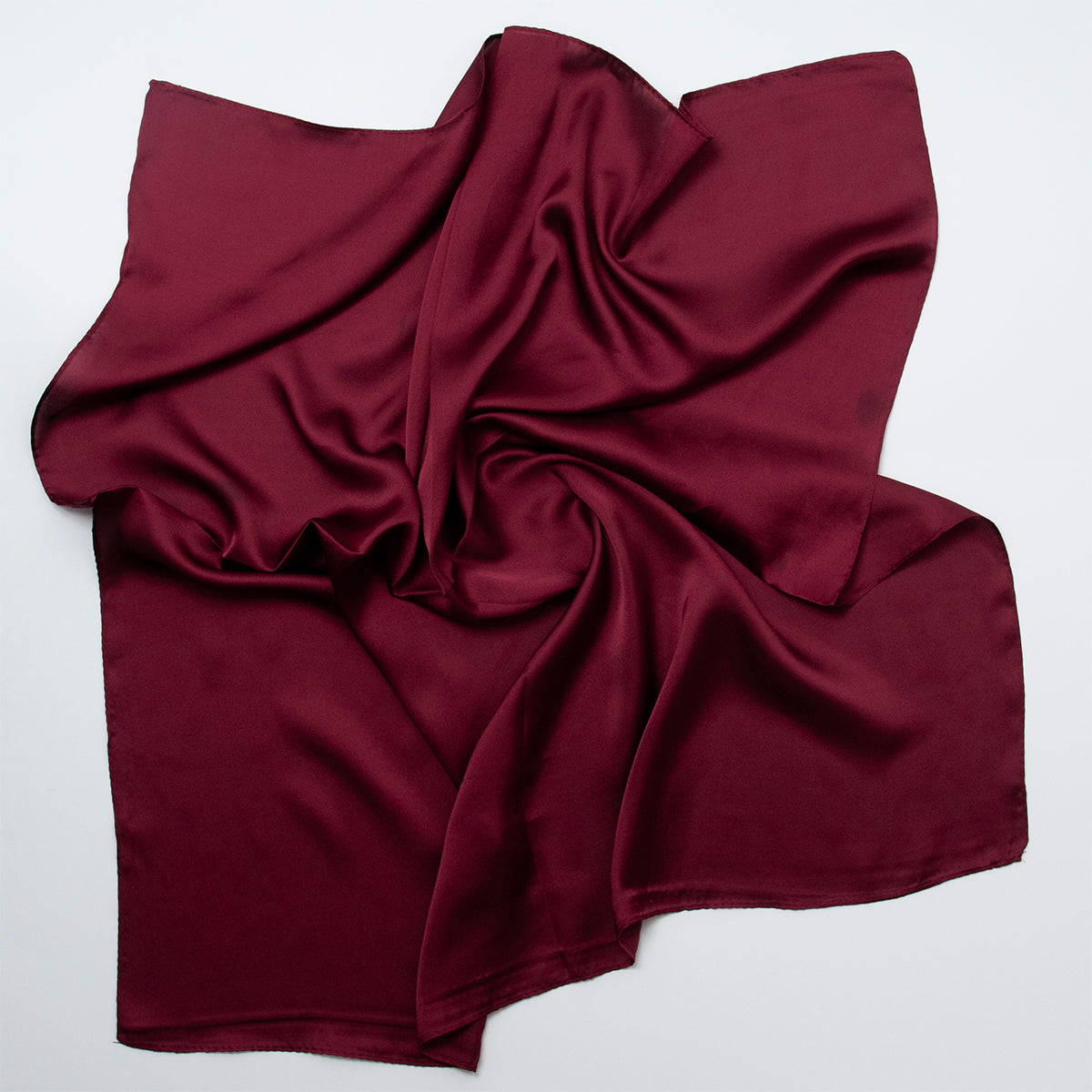 822521  Skjerf, Lite skjerf ensfarget - burgunder