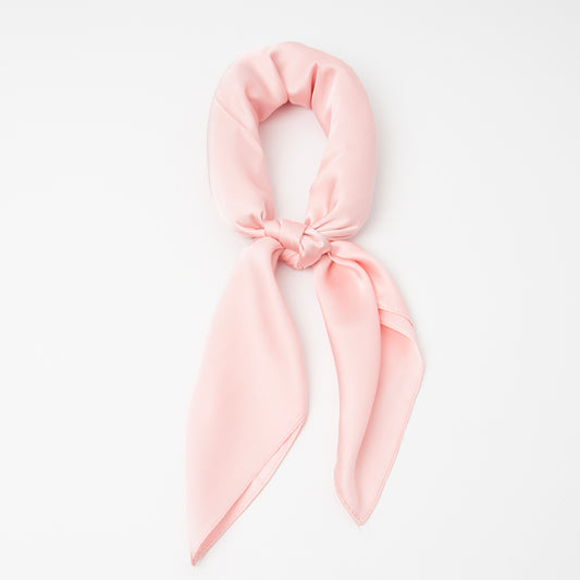 Scarf, small plain scarf - light pink