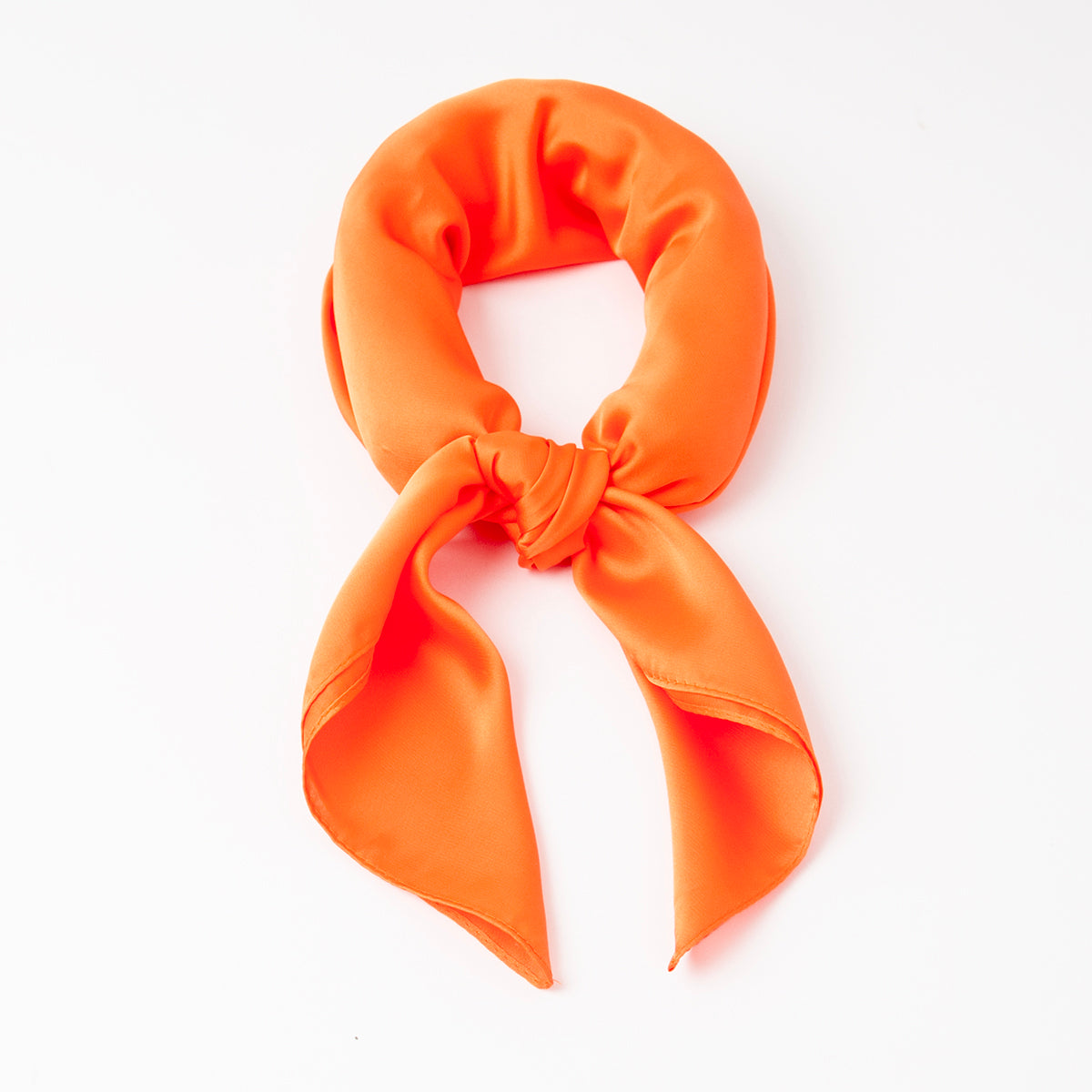 822570 Skjerf, lite skjerf ensfarget - orange