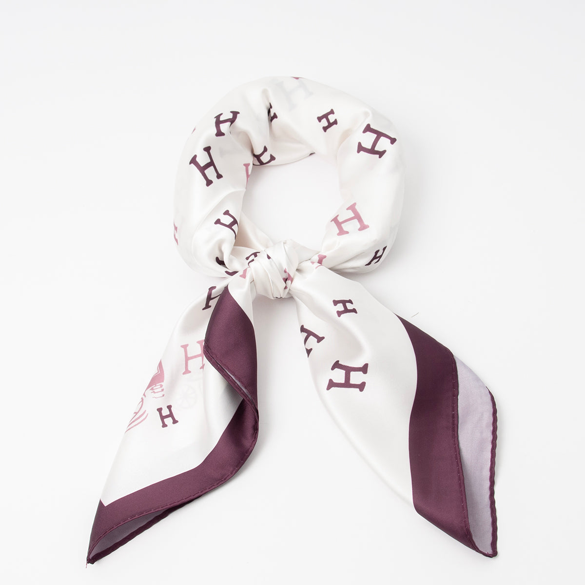 823121  Skjerf, Lite skjerf H-print - plumme