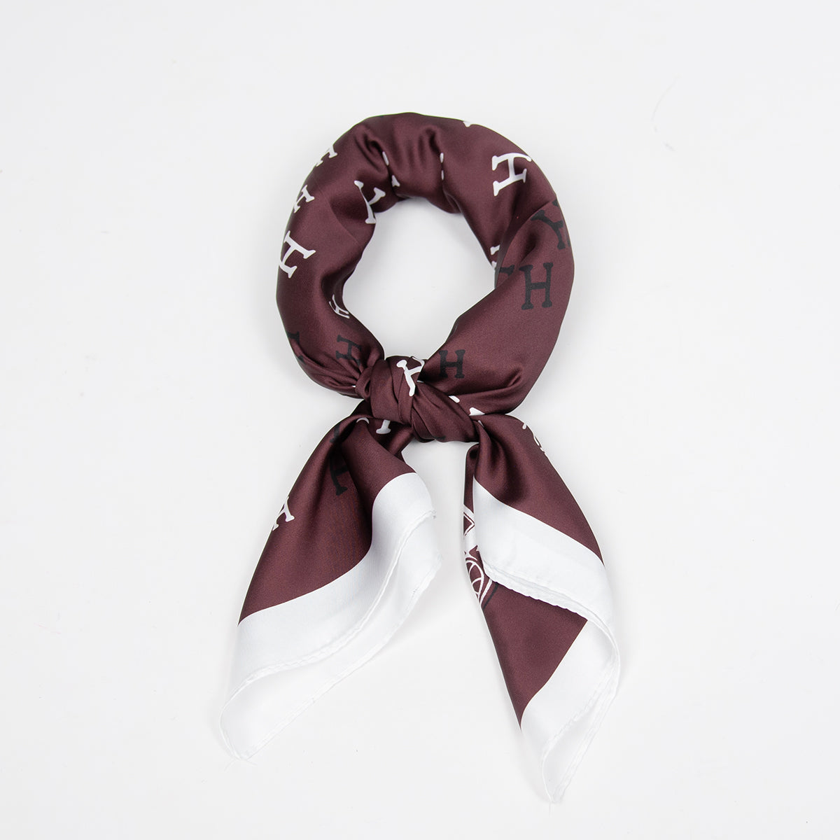 823121X  Skjerf, Lite skjerf H-print - burgunder