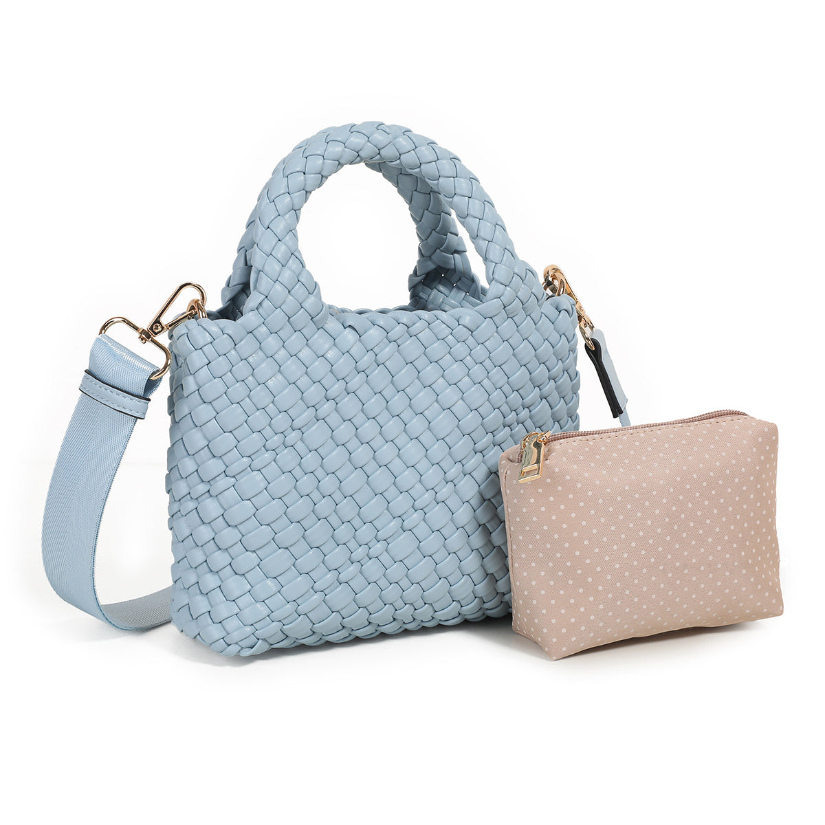 830146 Vesker, EDDA Flette miniveske - lys blå