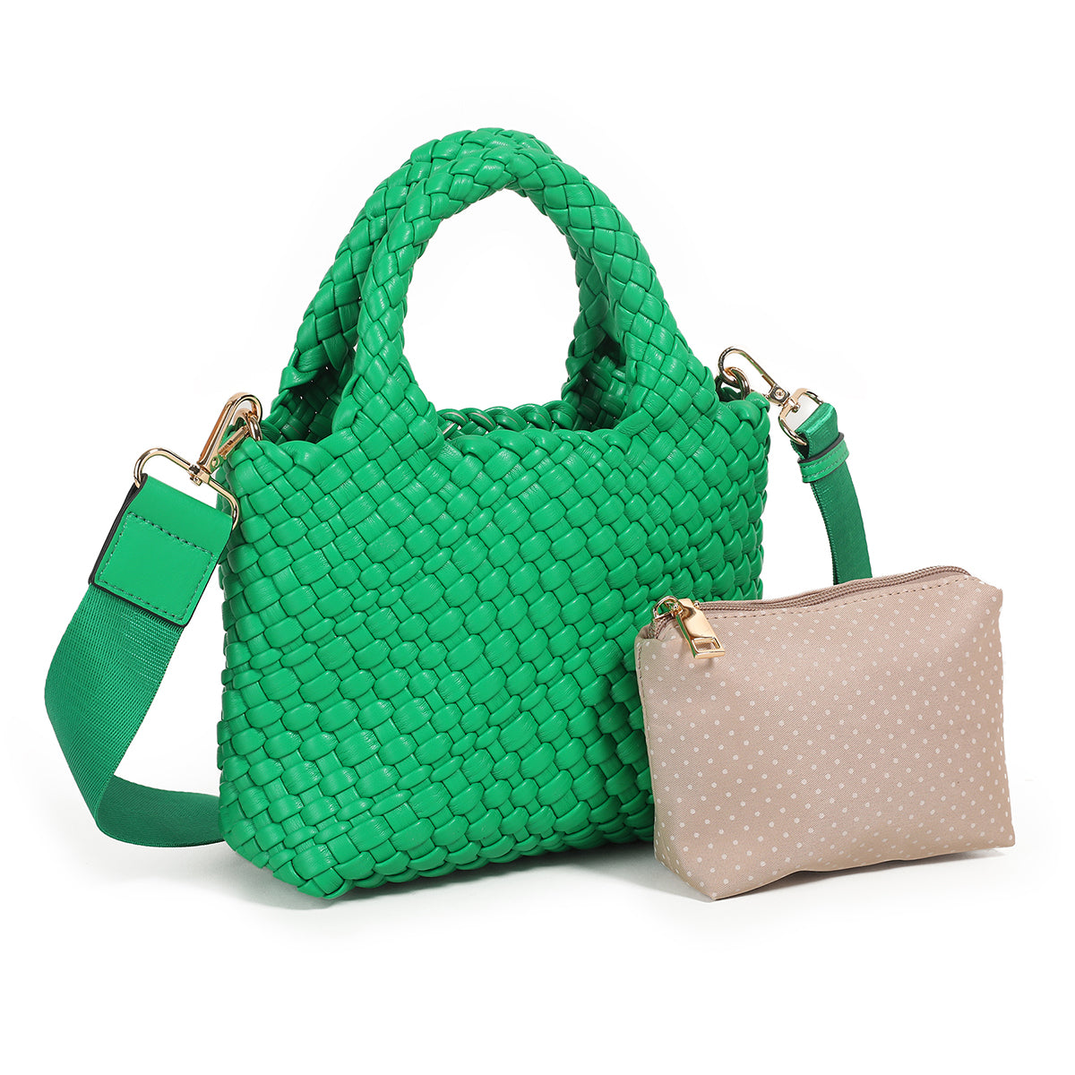 830155 Vesker, EDDA Flette miniveske -sterk grønn