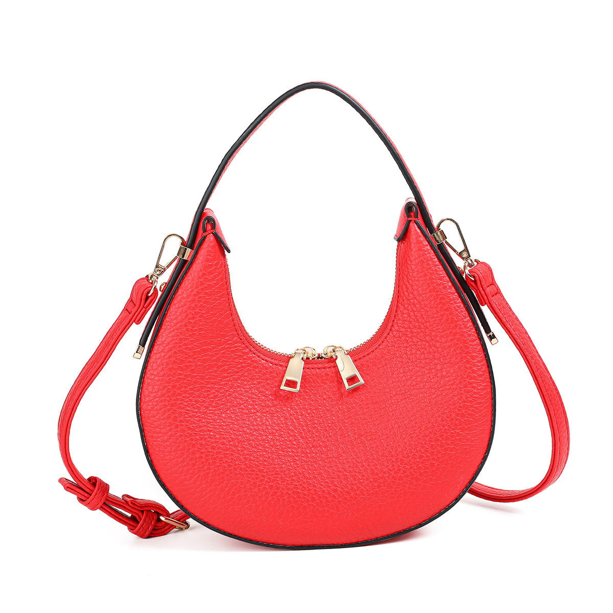 Bags, EVY Oval Handbag - red