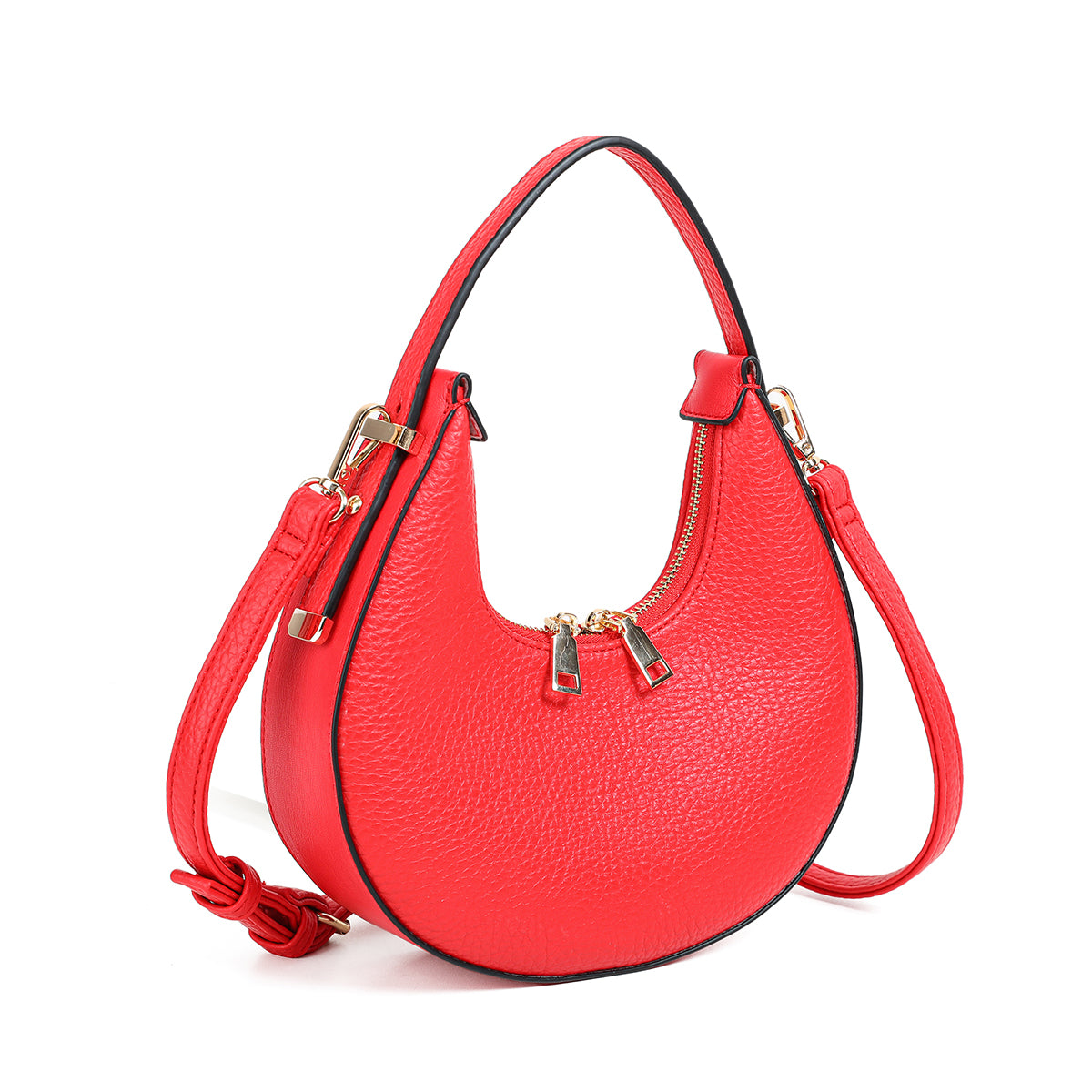 Bags, EVY Oval Handbag - red