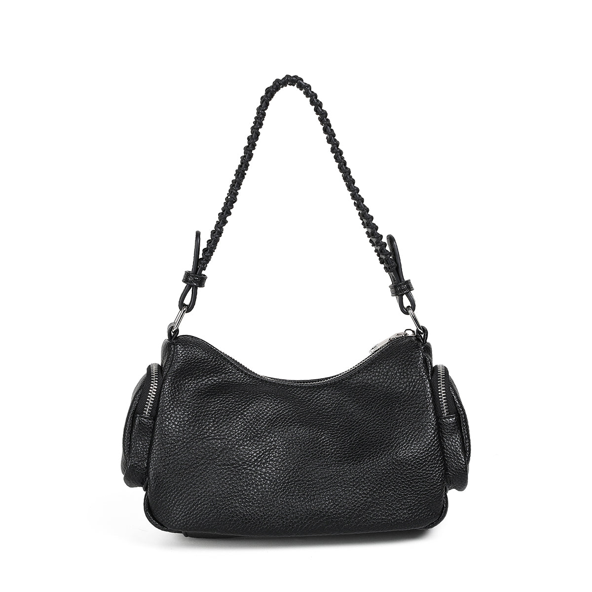 838801 Vesker, FANNY bag med makrame - svart