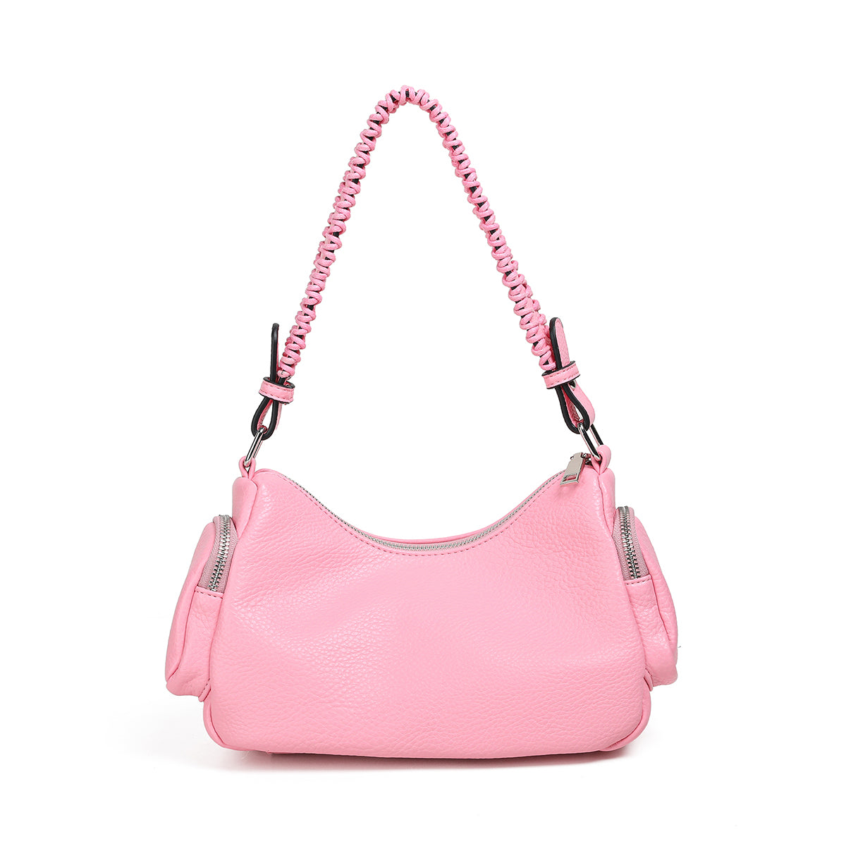 838836 Vesker, FANNY bag med makrame - rosa