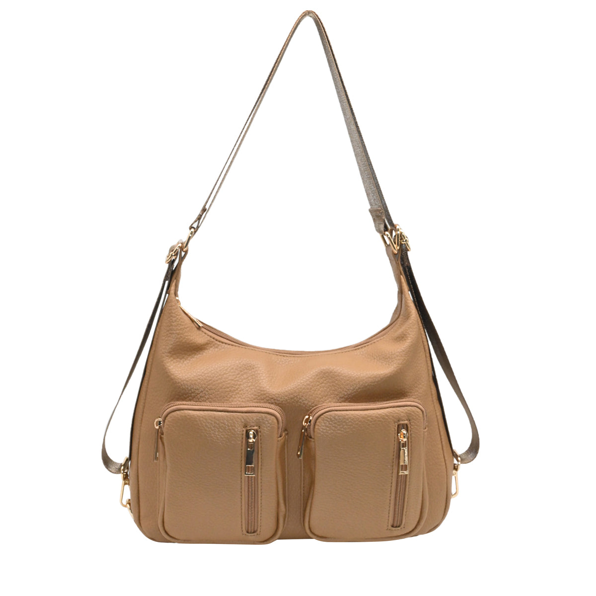 839015 Vesker, FRYD crossbag med frontlommer - cognac