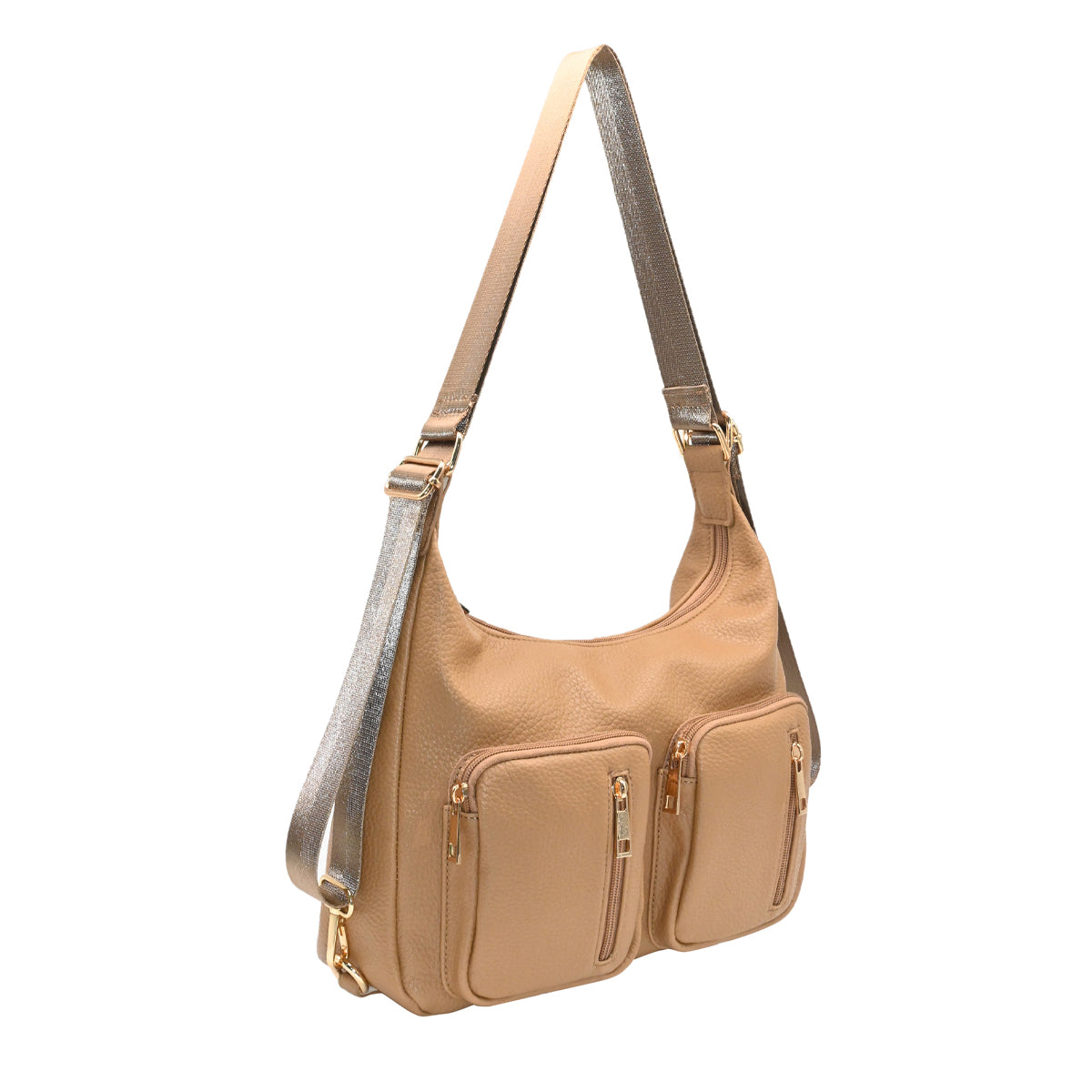 839015 Vesker, FRYD crossbag med frontlommer - cognac