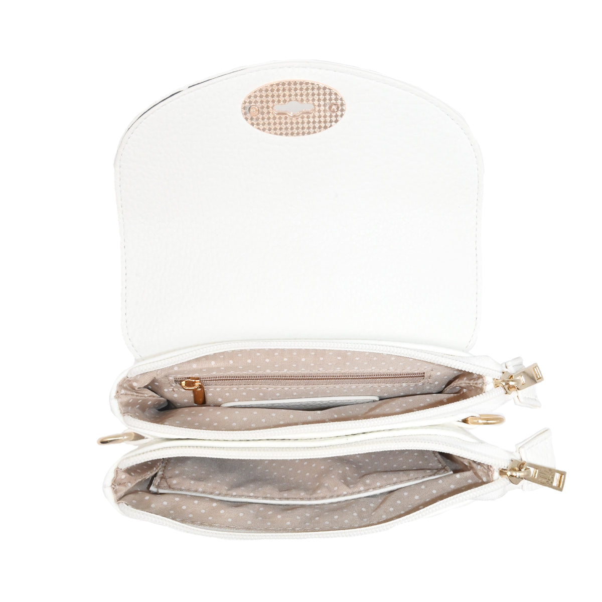 840002 Vesker DANIELLE Clutch - hvit