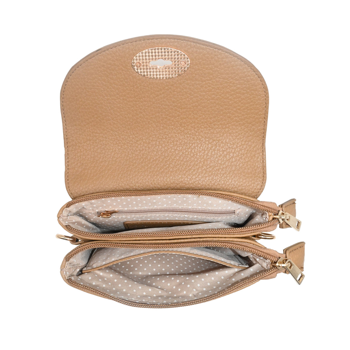 840015 Vesker DANIELLE Clutch - cognac