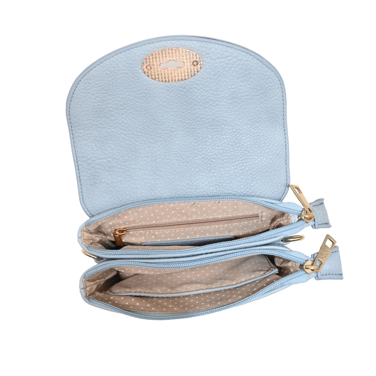 840046 Vesker DANIELLE Clutch - lys blå